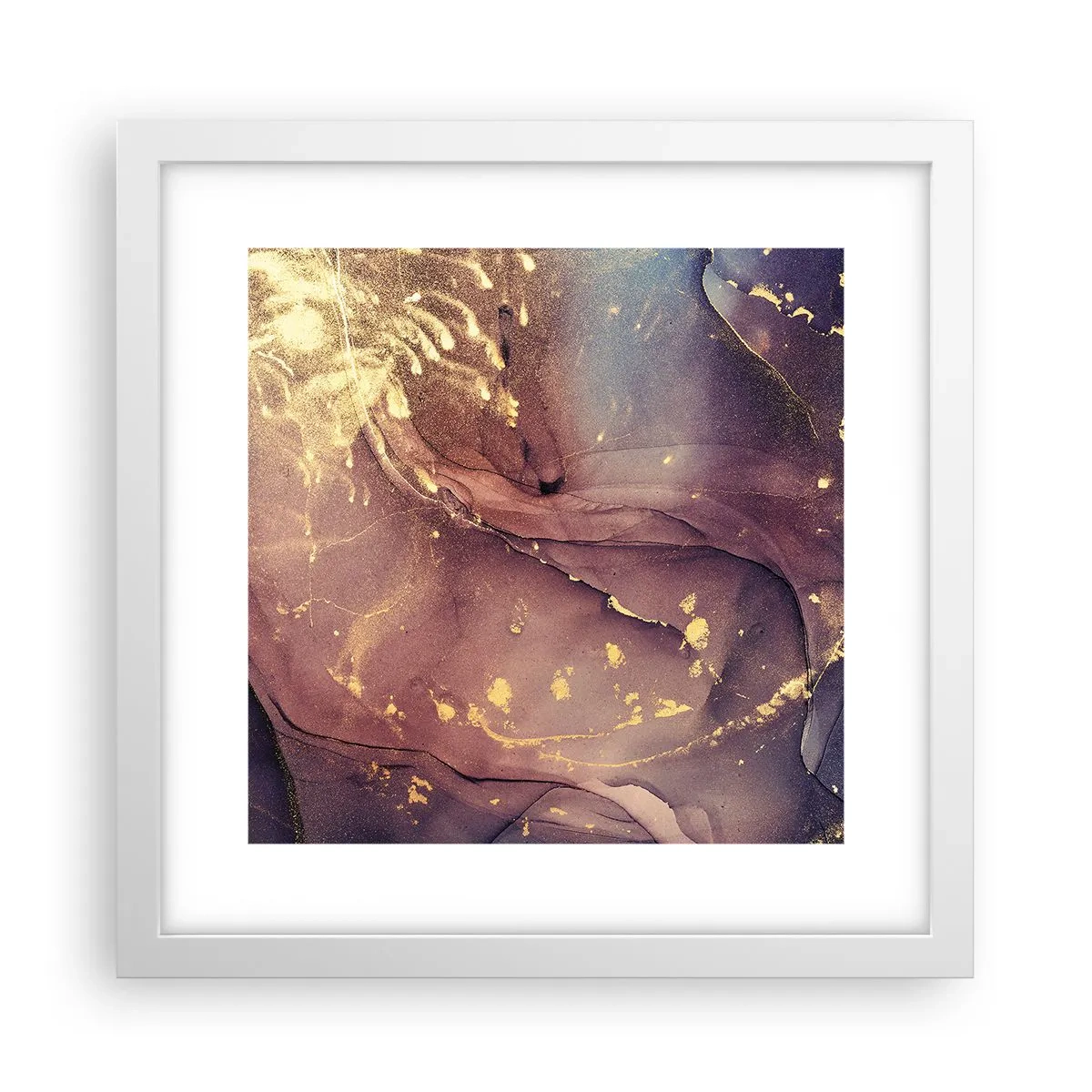 Poster in einem weißen Rahmen - Materie und Geist - 30x30 cm