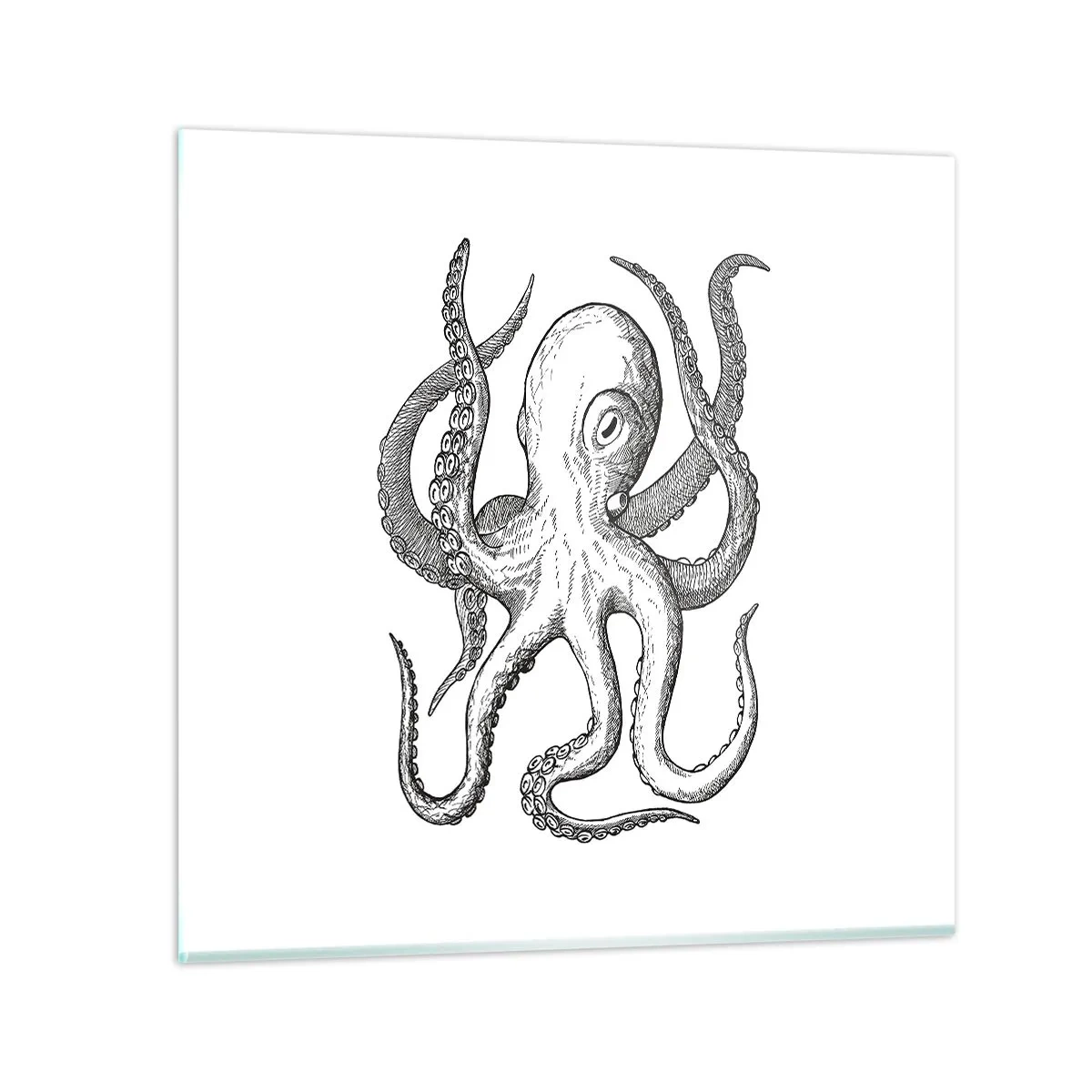 Glasbild - Bild auf glas - Mit den Wellen tanzen - 60x60 cm