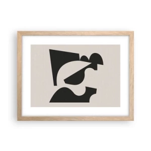 Poster in einem Rahmen aus heller Eiche - Zum Selbstbauen - 40x30 cm