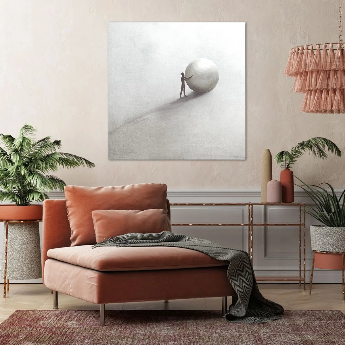 Bild auf Leinwand - Leinwandbild - Das Spiel des Lebens - 50x50 cm