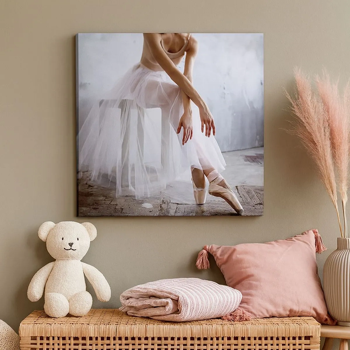 Bild auf Leinwand - Leinwandbild - Bevor die Rampe leuchtet - 30x30 cm