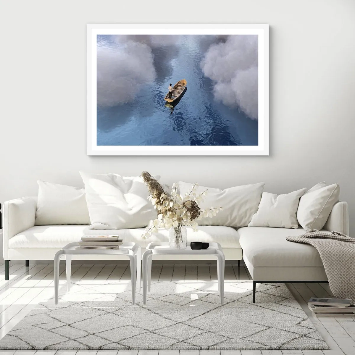 Poster in einem weißen Rahmen - Leben – Reise – unbekannt - 70x50 cm