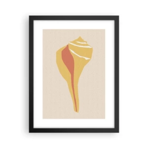 Poster in einem schwarzem Rahmen - Organische Abstraktion – Wachstum - 30x40 cm