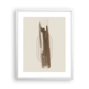 Poster in einem weißen Rahmen - Ein Hauch von Grau - 40x50 cm