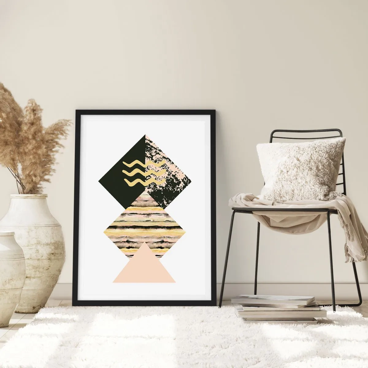 Poster in einem schwarzem Rahmen - Es ist nicht so einfach - 40x50 cm