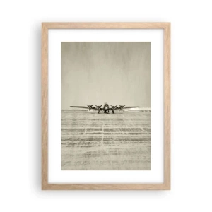 Poster in einem Rahmen aus heller Eiche - Wie immer bereit - 30x40 cm