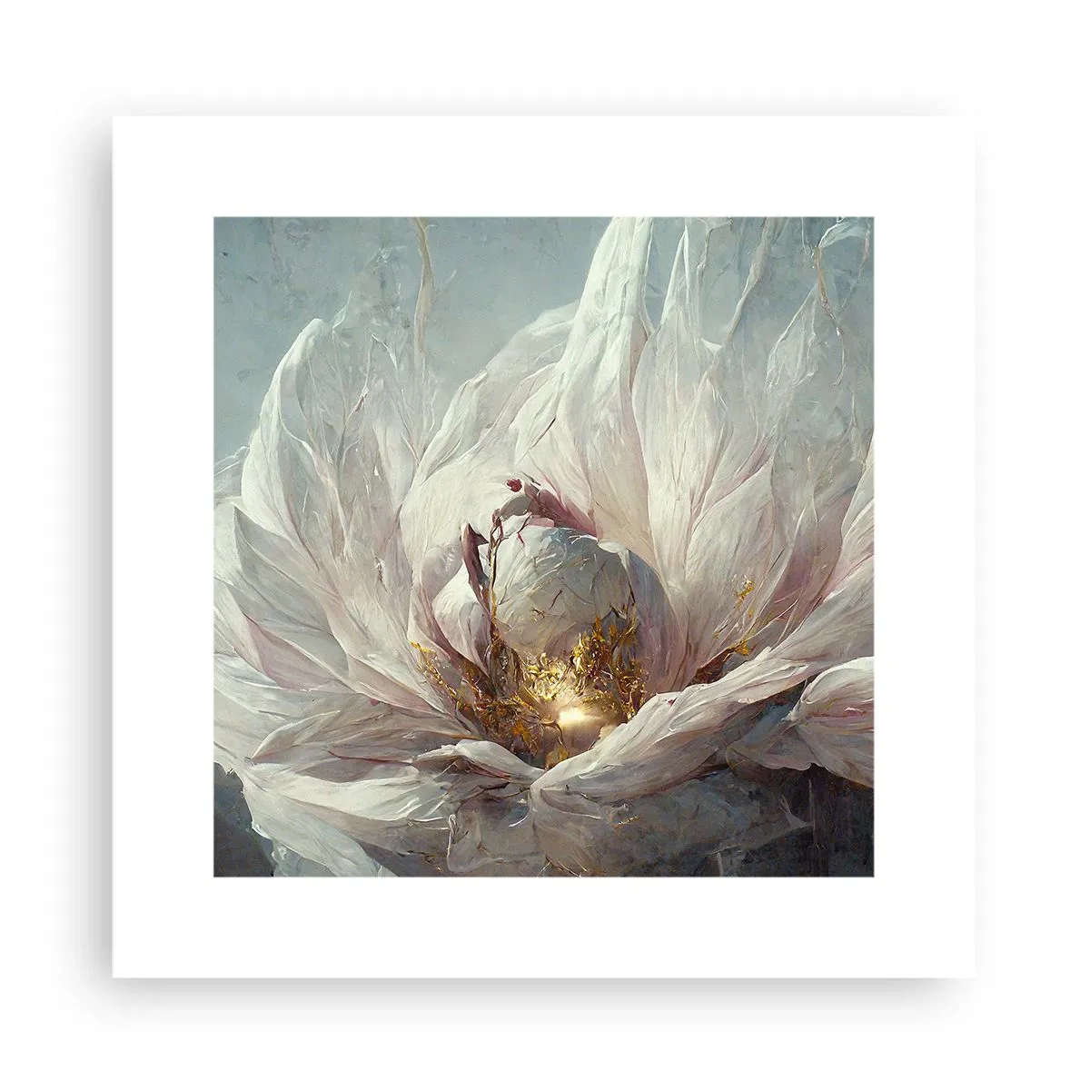 Poster - Sie blüht alle hundert Jahre einmal - 30x30 cm