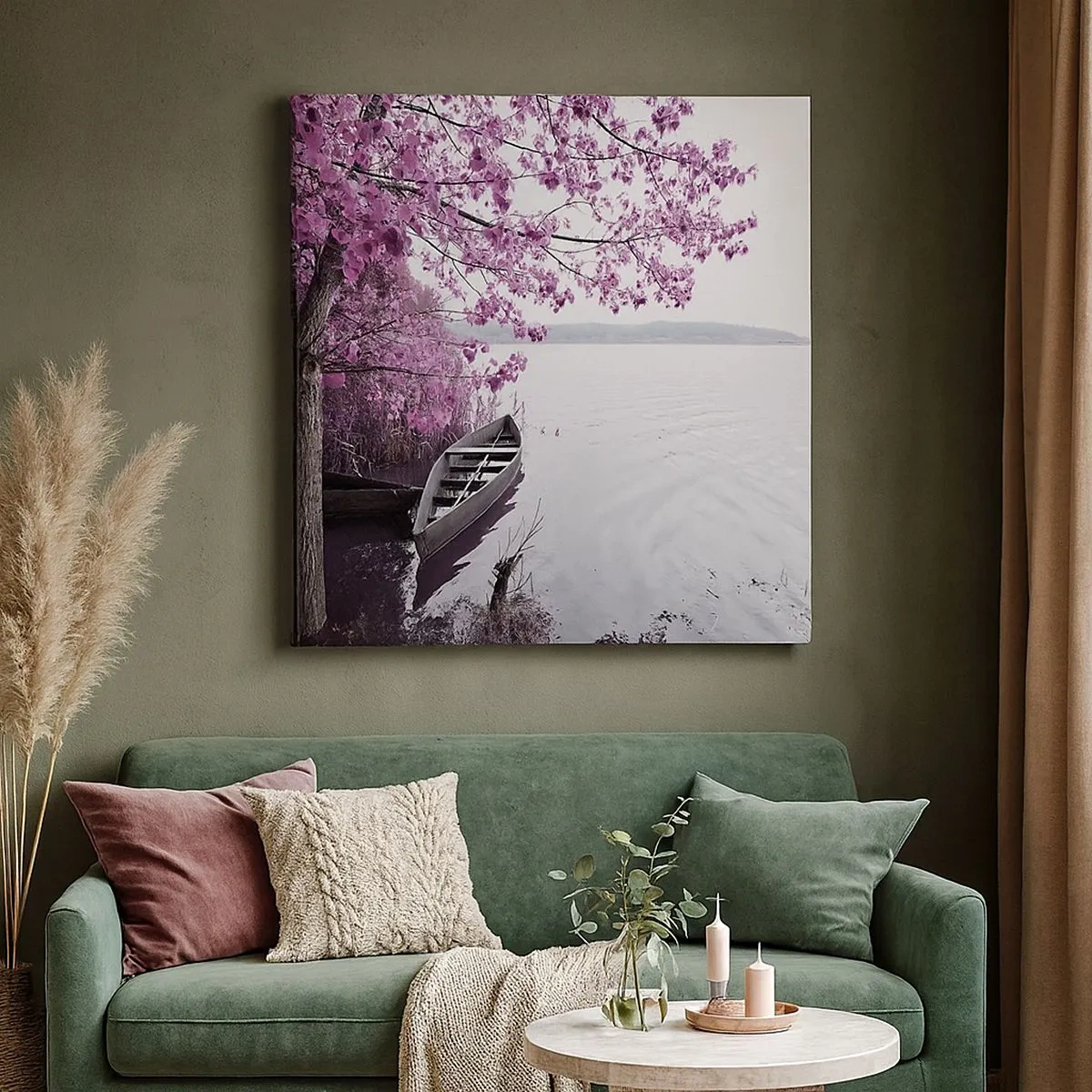 Bild auf Leinwand - Leinwandbild - In rosa Stille - 30x30 cm