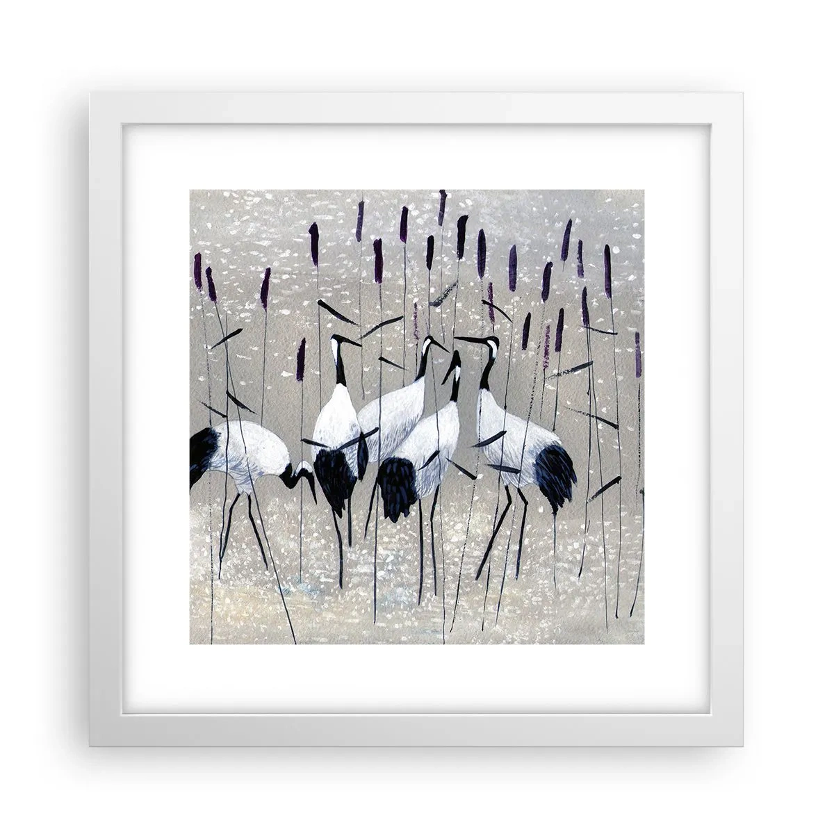 Poster in einem weißen Rahmen - Unter ihren eigenen - 30x30 cm