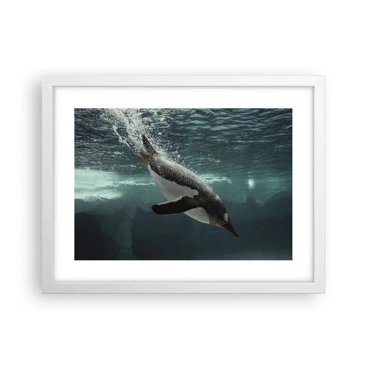 Poster in einem weißen Rahmen - Willkommen in meiner Welt - 40x30 cm