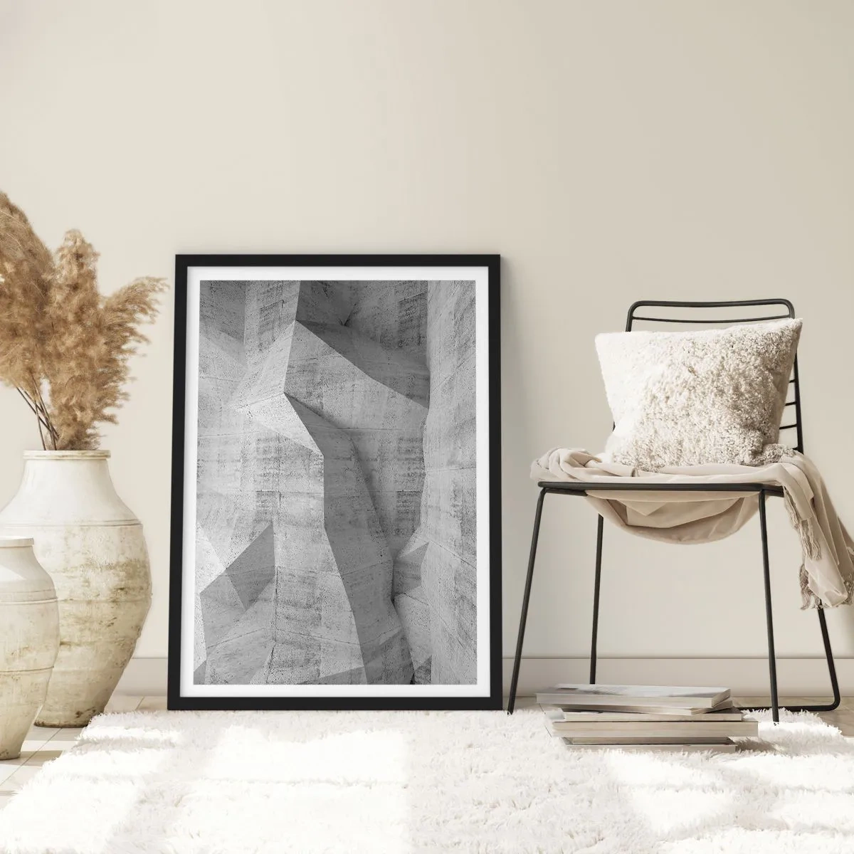 Poster in einem schwarzem Rahmen - Eine echte Herausforderung - 70x100 cm