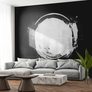 Maßgeschneiderte Fototapete Premium Canvas - Gute Möglichkeit - Rad, Planet, Mond