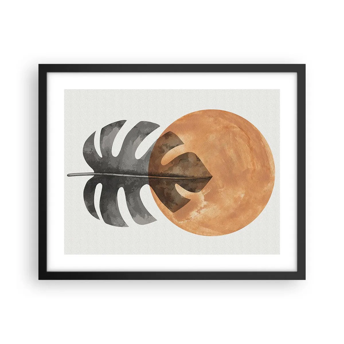 Poster in einem schwarzem Rahmen - Immer die Sonne - 50x40 cm