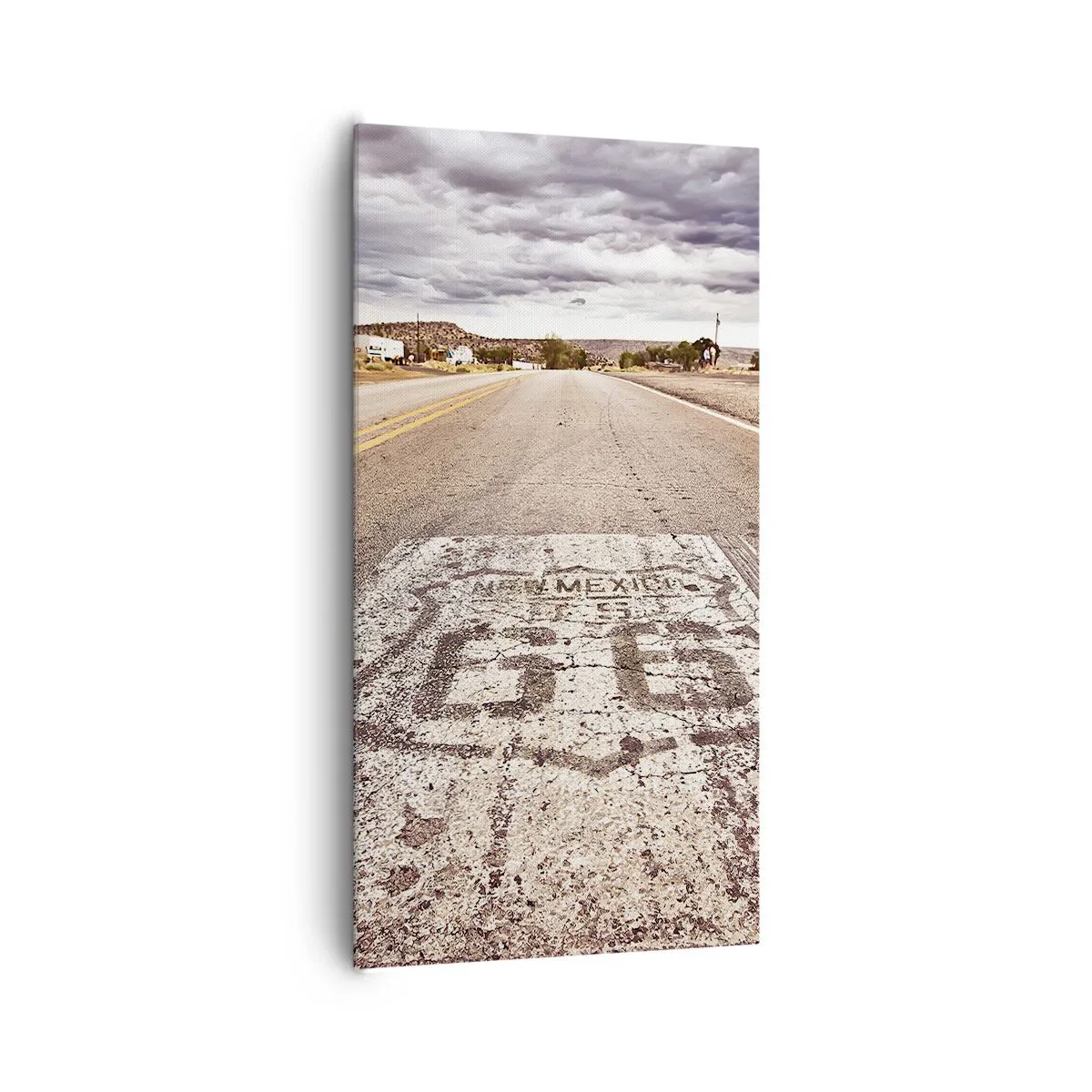 Bild auf Leinwand - Leinwandbild - Mother Road - eine amerikanische Legende - 65x120 cm