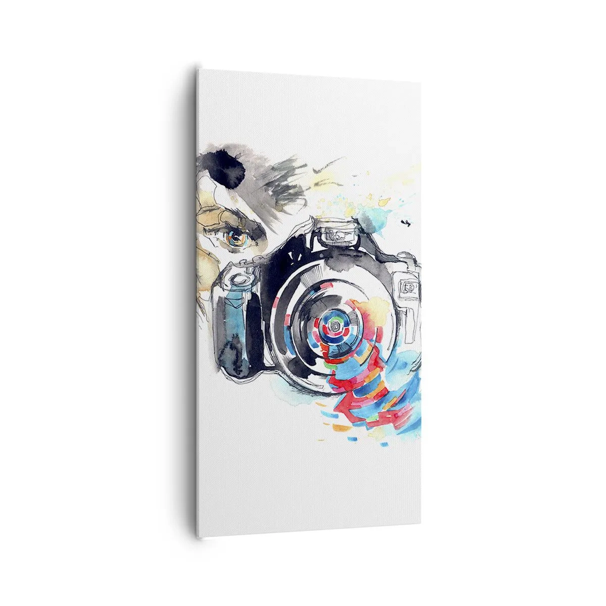 Bild auf Leinwand - Leinwandbild - Im Auge der Linse - 65x120 cm