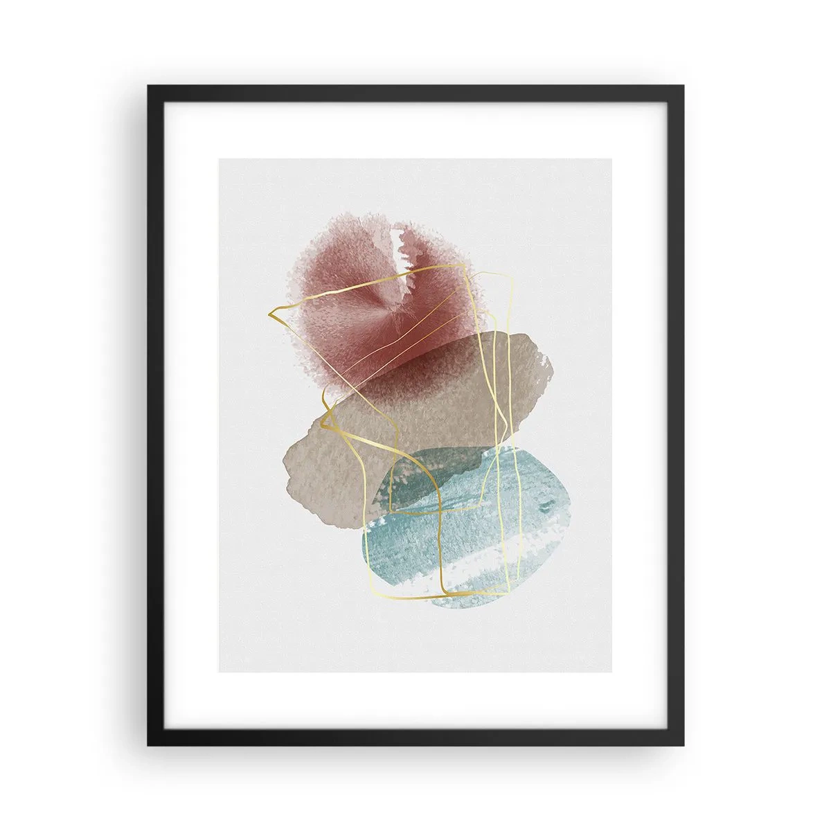 Poster in einem schwarzem Rahmen - Korallen des Weltraums - 40x50 cm