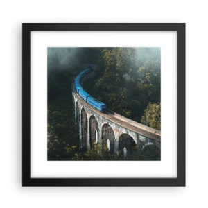 Poster in einem schwarzem Rahmen - Neigung zur Natur - 30x30 cm