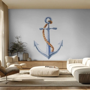 Selbstklebende Fototapete Deluxe Sticker - Ahoi Abenteuer! - Anker, Hobby, Segeln - 250x175 cm