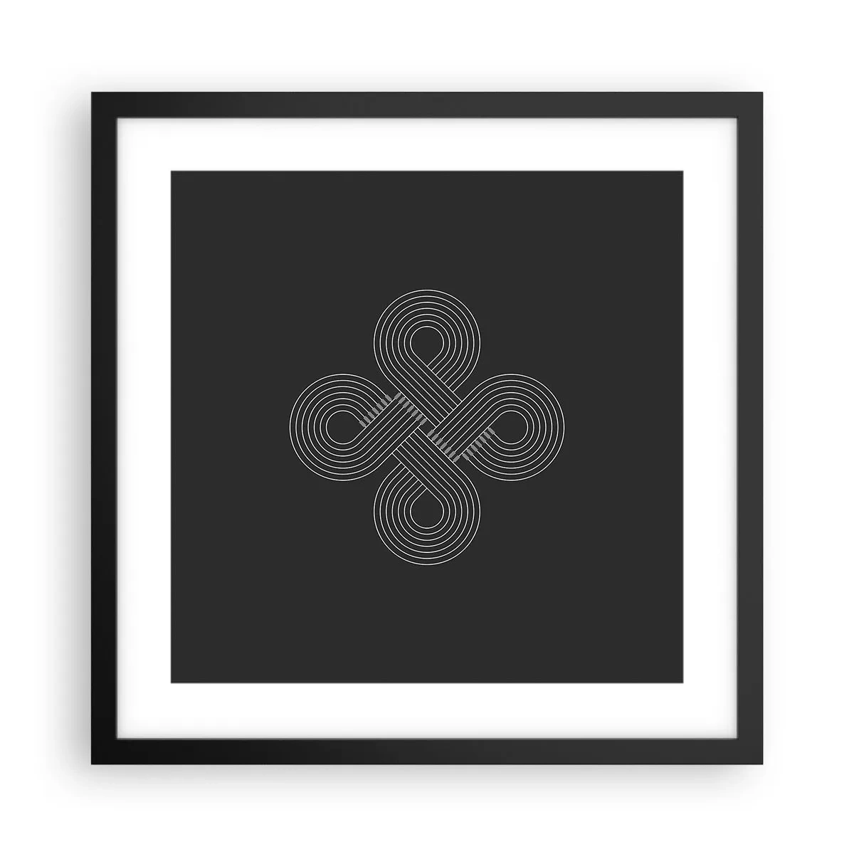 Poster in einem schwarzem Rahmen - Im keltischen Geist - 40x40 cm