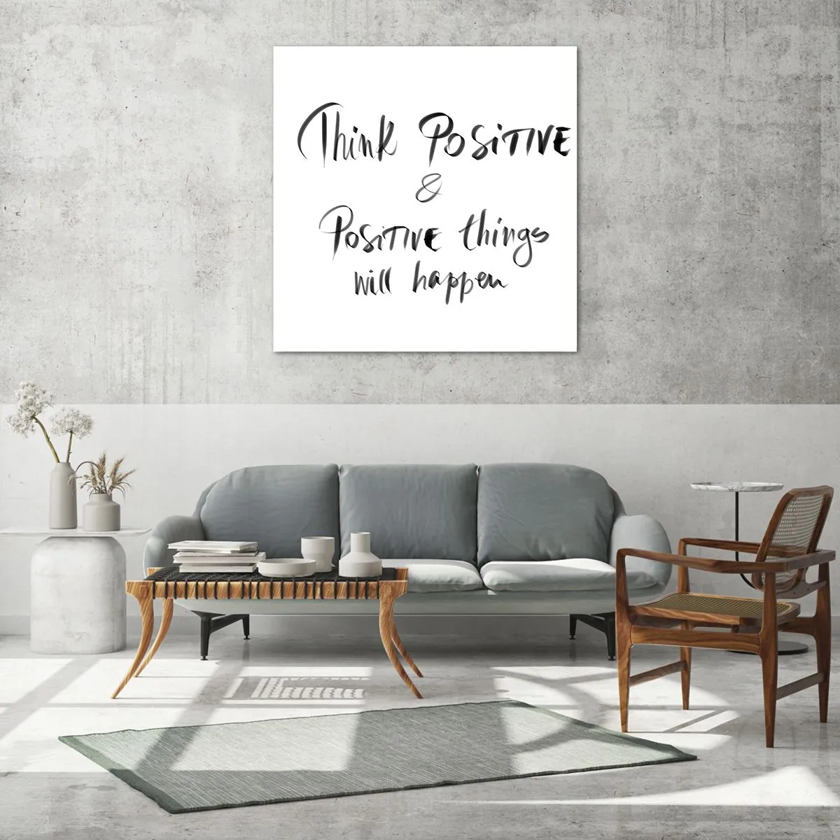 Glasbild - Bild auf glas - Wie soll man leben? - 70x70 cm