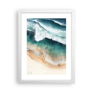 Poster in einem weißen Rahmen - Das ewige Treffen - 30x40 cm