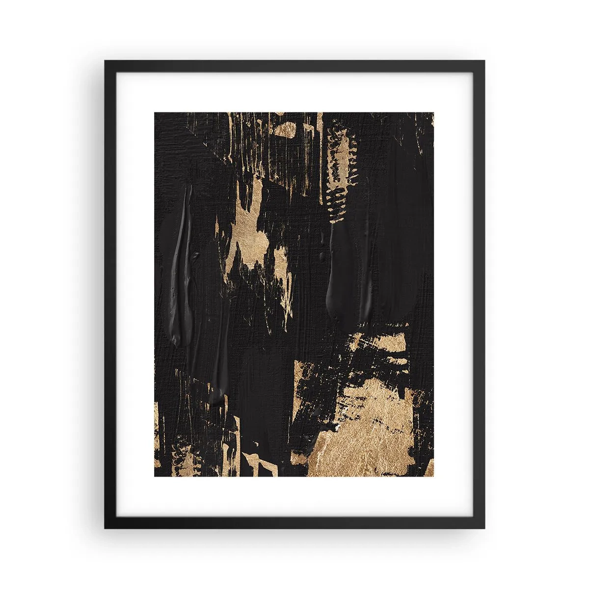 Poster in einem schwarzem Rahmen - Spur einer Berührung - 40x50 cm