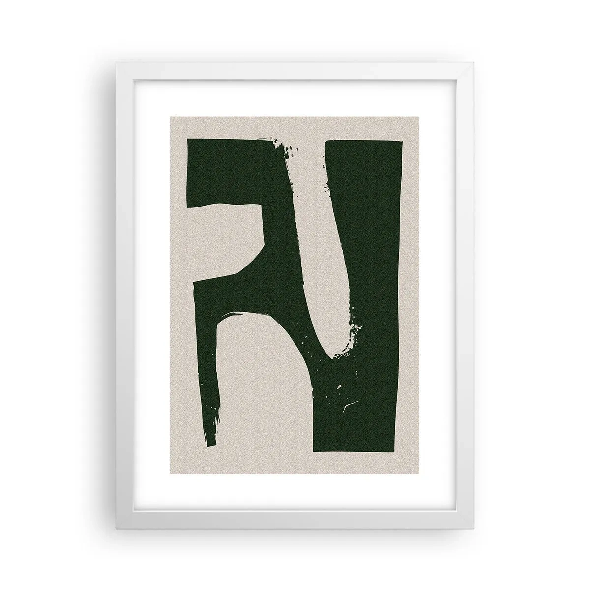 Poster in einem weißen Rahmen - Weiße Buchten - 30x40 cm