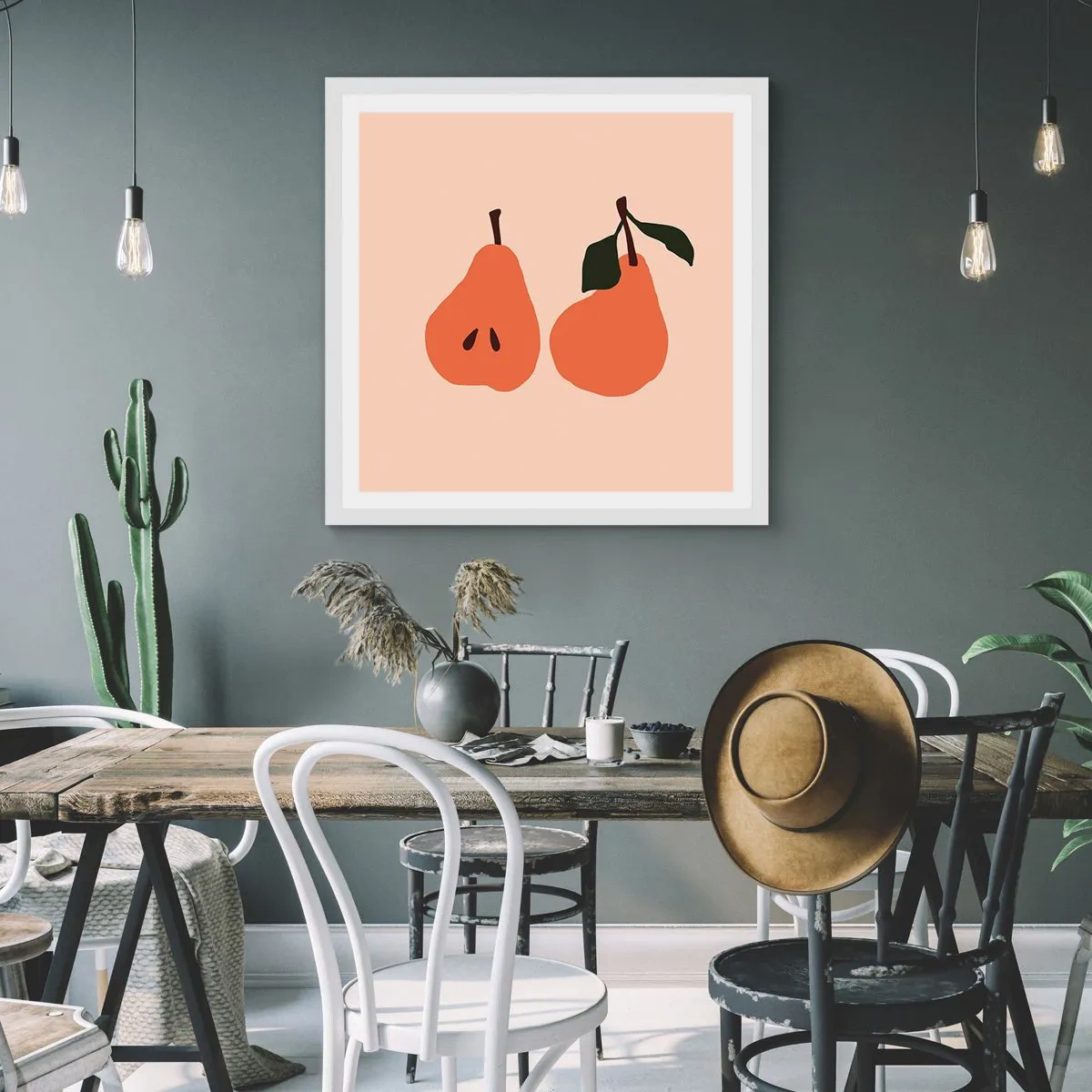 Poster in einem weißen Rahmen - Pure Süße - 60x60 cm