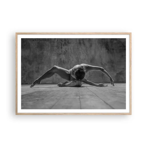 Poster in einem Rahmen aus heller Eiche - Symmetrie gefunden - 100x70 cm