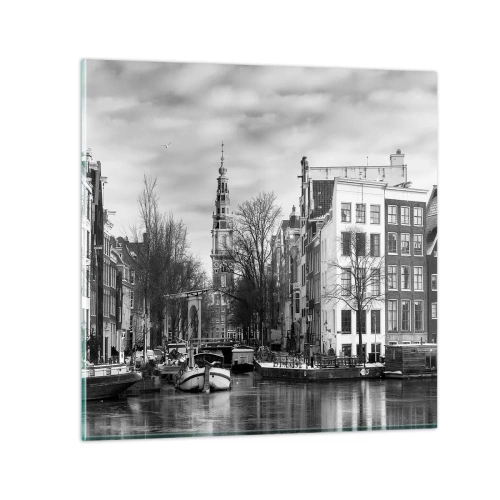 Glasbild - Bild auf glas - Amsterdamer Atmosphäre - 30x30 cm