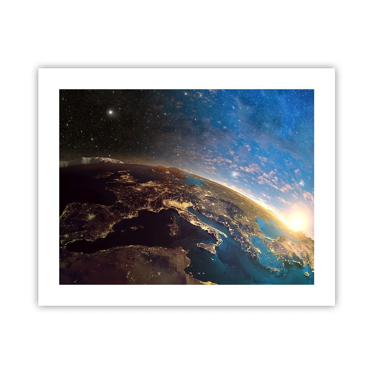 Poster - Schauen wir uns aus der Ferne an - 50x40 cm