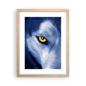 Poster in einem Rahmen aus heller Eiche - Faszinierender Blick - 30x40 cm