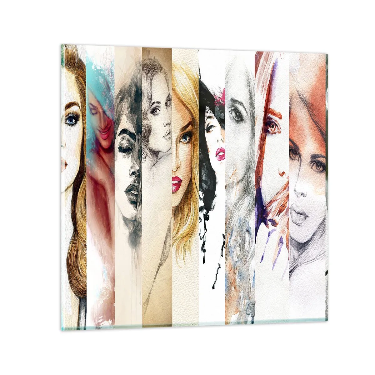 Glasbild - Bild auf glas - Und es ist immer DU - 60x60 cm