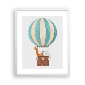 Poster in einem weißen Rahmen - Fantastische Reise - 40x50 cm
