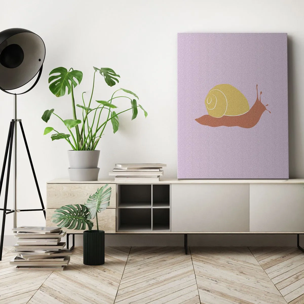 Bild auf Leinwand - Leinwandbild - Es gibt keine Eile - 55x100 cm