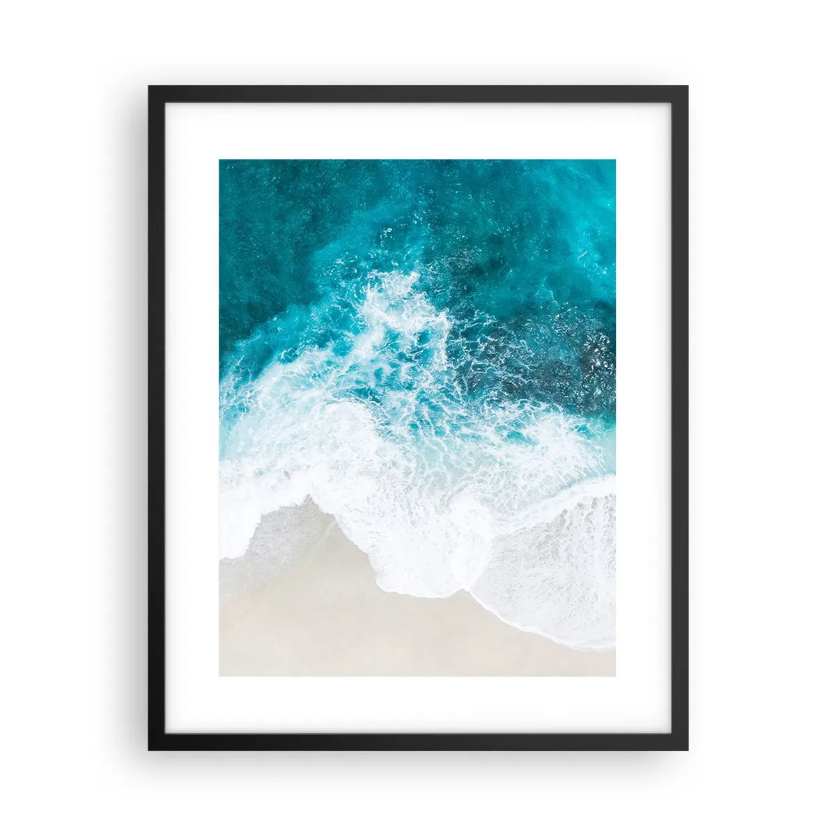 Poster in einem schwarzem Rahmen - Natürliche Liebkosung - 40x50 cm