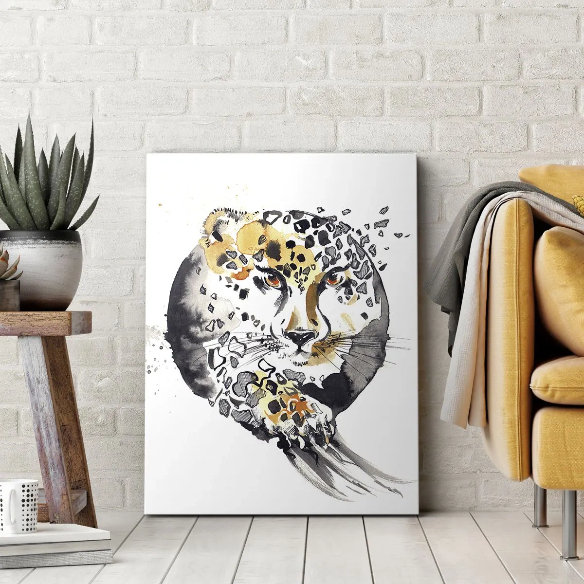 Bild auf Leinwand - Leinwandbild - Raubtierschönheit - 65x120 cm