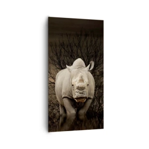 Bild auf Leinwand - Leinwandbild - Weiß gegen die Natur - 65x120 cm