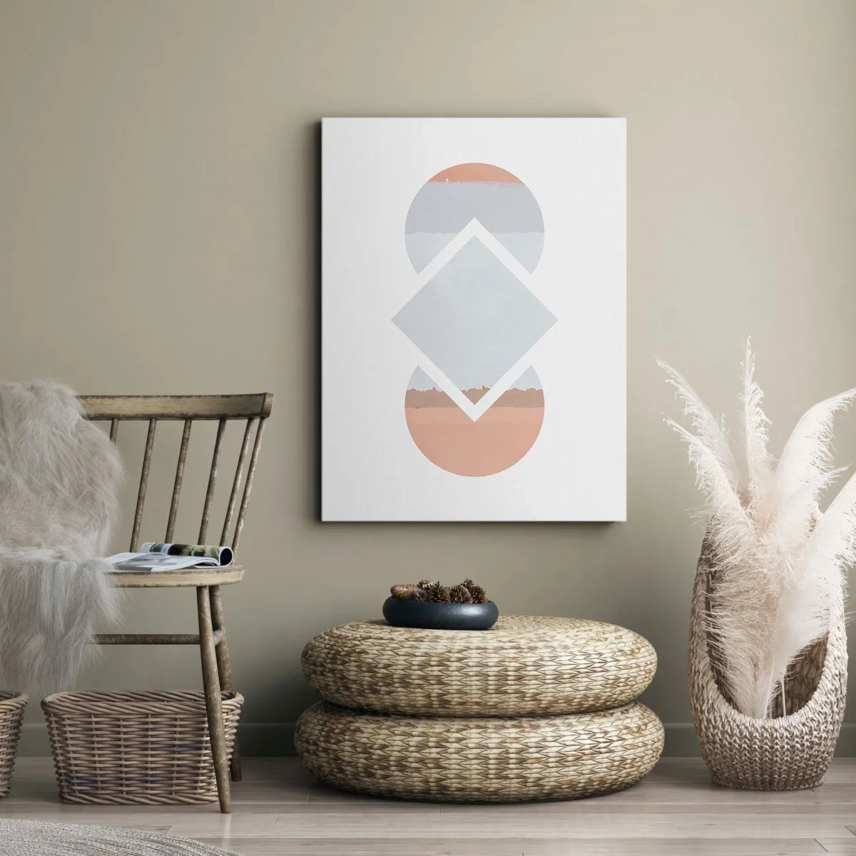 Bild auf Leinwand - Leinwandbild - Die Situation ist klar - 55x100 cm