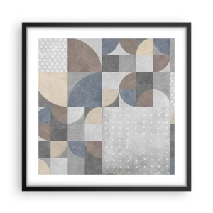 Poster in einem schwarzem Rahmen - Keramische Fantasie - 50x50 cm