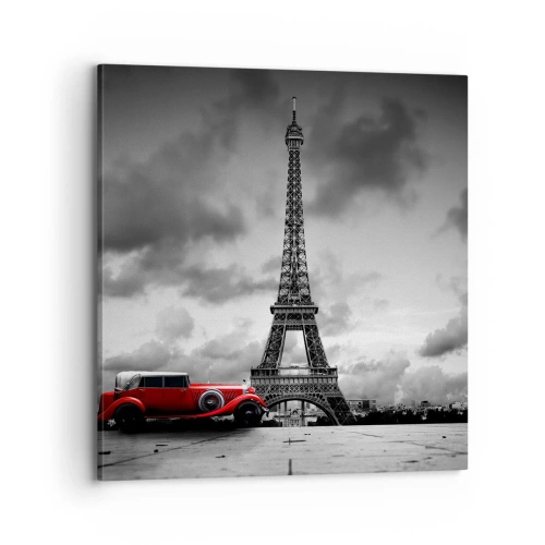 Bild auf Leinwand - Leinwandbild - Vor nicht allzu langer Zeit in Paris - 70x70 cm