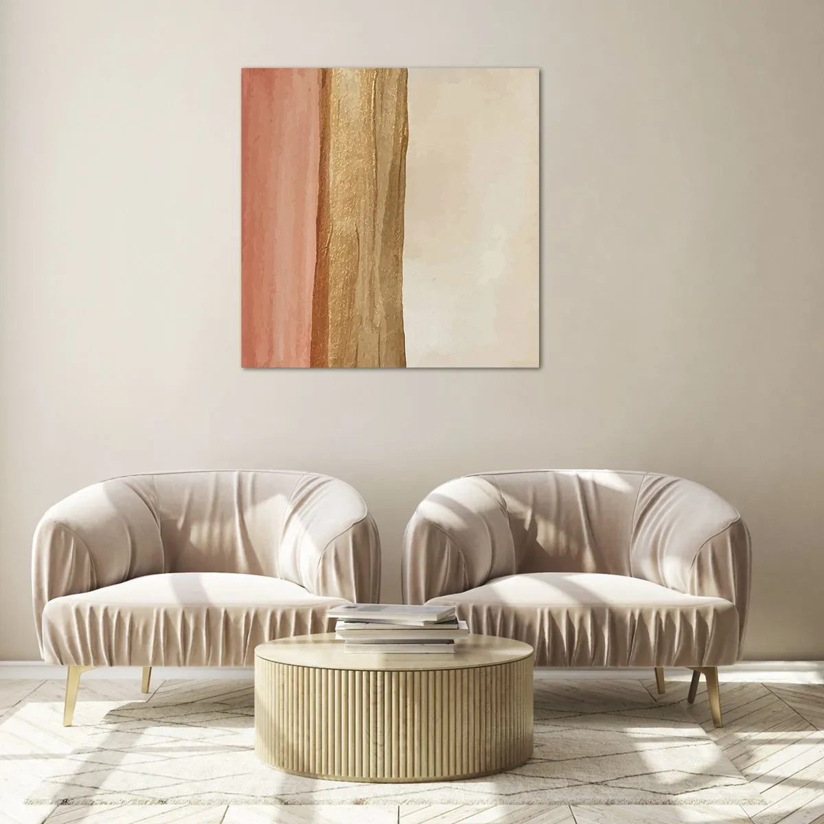 Glasbild - Bild auf glas - Vertikale Komposition - 40x40 cm