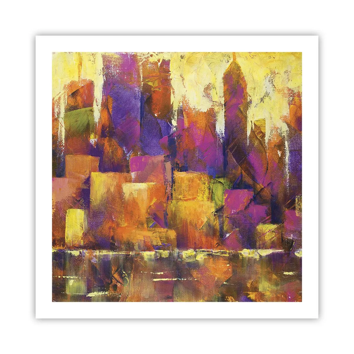 Poster - Metropolitische Komposition - 60x60 cm