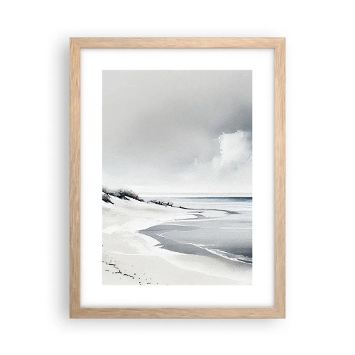 Poster in einem Rahmen aus heller Eiche - Für immer zusammen - 30x40 cm