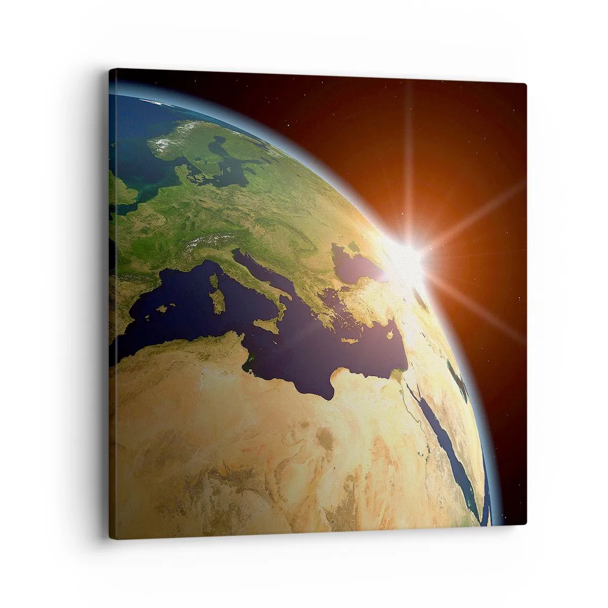 Bild auf Leinwand - Leinwandbild - Sonnenaufgang - 40x40 cm