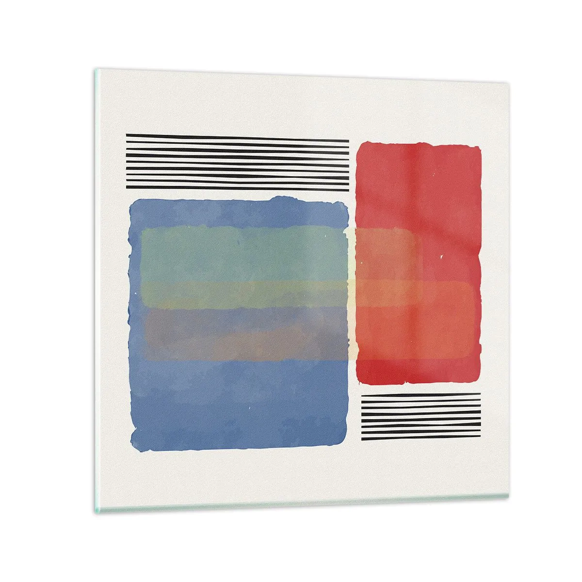 Glasbild - Bild auf glas - Der Geist und der Buchstabe der Geometrie - 70x70 cm