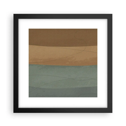 Poster in einem schwarzem Rahmen - Horizontale Komposition - 30x30 cm
