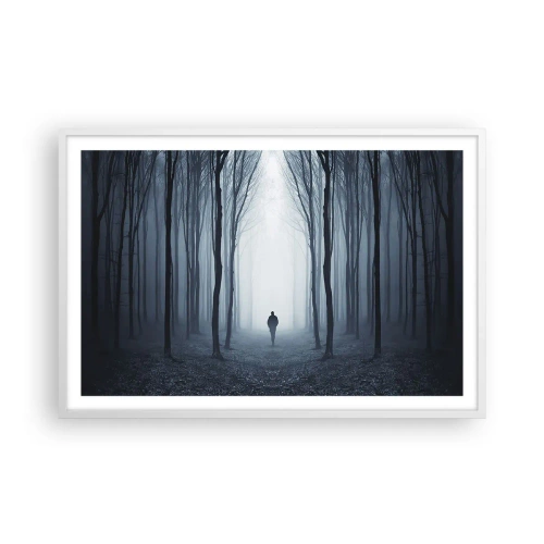 Poster in einem weißen Rahmen - Alles einfach und übersichtlich - 91x61 cm