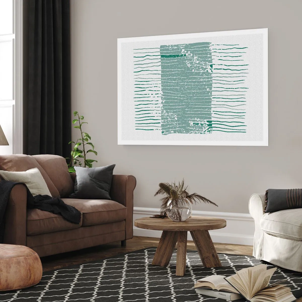 Poster - Marine Abstraktion - 91x61 cm