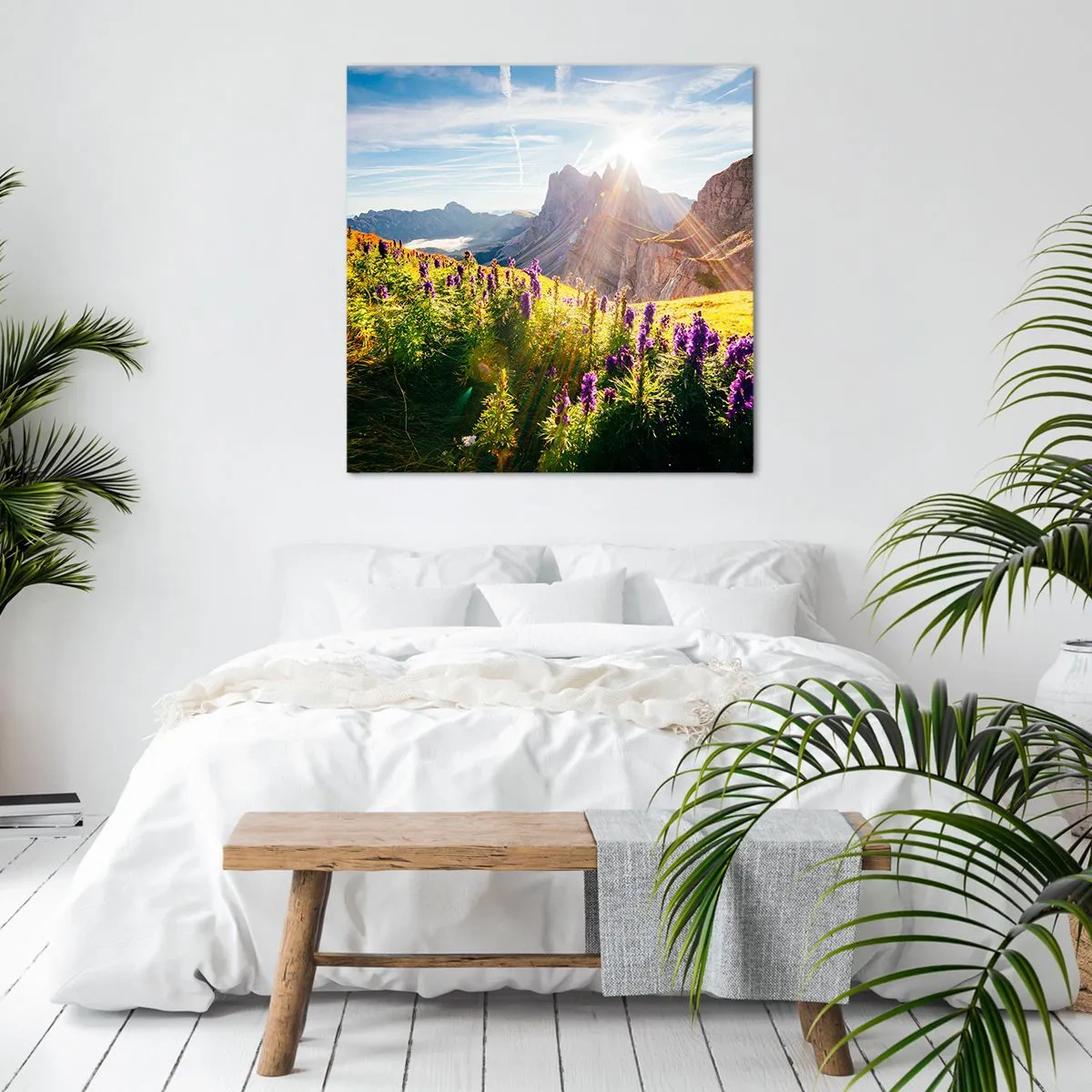 Bild auf Leinwand - Leinwandbild - Das geheime Leben der Kräuter - 70x70 cm